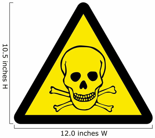Chemical Sign Poison Wall Decal