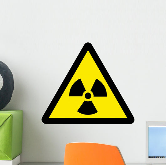 Chemical Sign Radiation Triangle Wall Decal