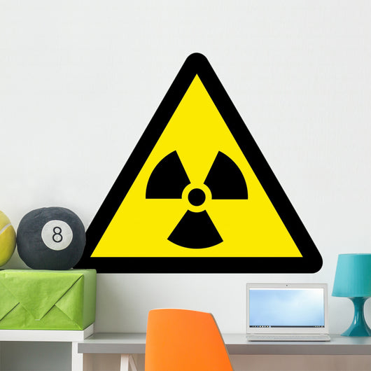 Chemical Sign Radiation Triangle Wall Decal