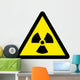 Chemical Sign Radiation Triangle Wall Decal