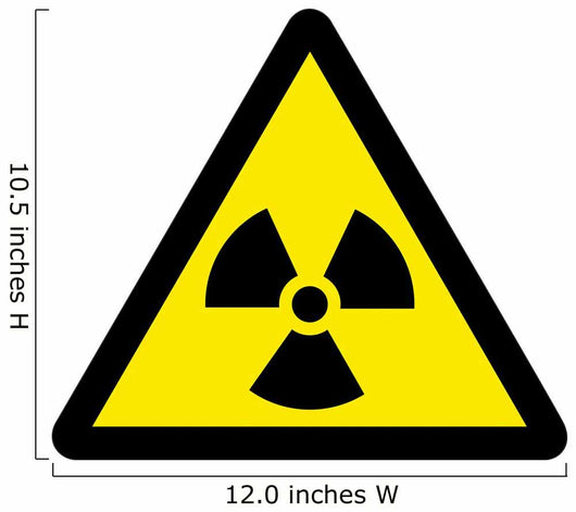 Chemical Sign Radiation Triangle Wall Decal