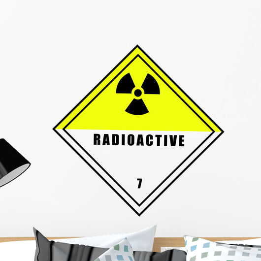 Chemical Sign Radioactive Diamond Wall Decal