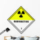 Chemical Sign Radioactive Diamond Wall Decal