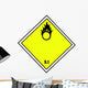 Chemical Sign Self-igniting Flammable Wall Decal