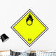 Chemical Sign Self-igniting Flammable Wall Decal