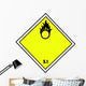 Chemical Sign Self-igniting Flammable Wall Decal