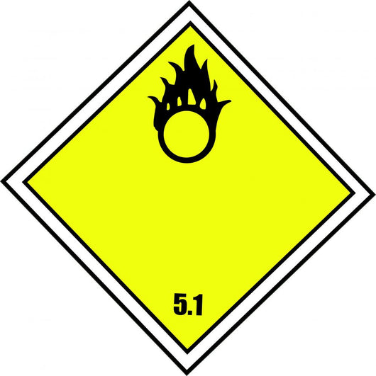Chemical Sign Self-igniting Flammable Wall Decal