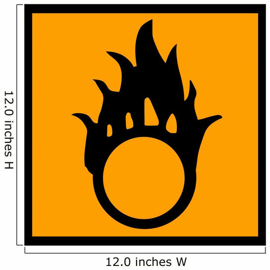 Chemical Signs Self Ignition Wall Decal