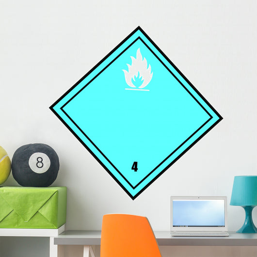 Chemical Signs Spontaneous Combustion Wall Decal