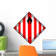 Chemical Sign - Spontaneous Combustion Diamond Striped Wall Decal