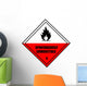 Chemical Sign - Spontaneous Combustion Diamond Wall Decal
