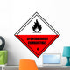 Chemical Sign - Spontaneous Combustion Diamond Wall Decal