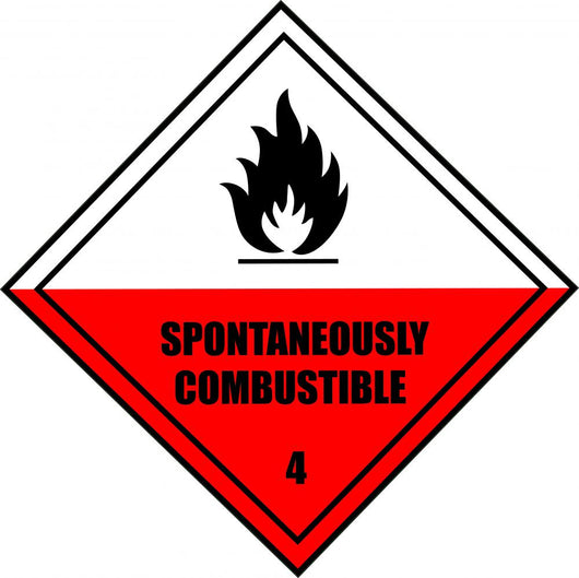 Chemical Sign - Spontaneous Combustion Diamond Wall Decal