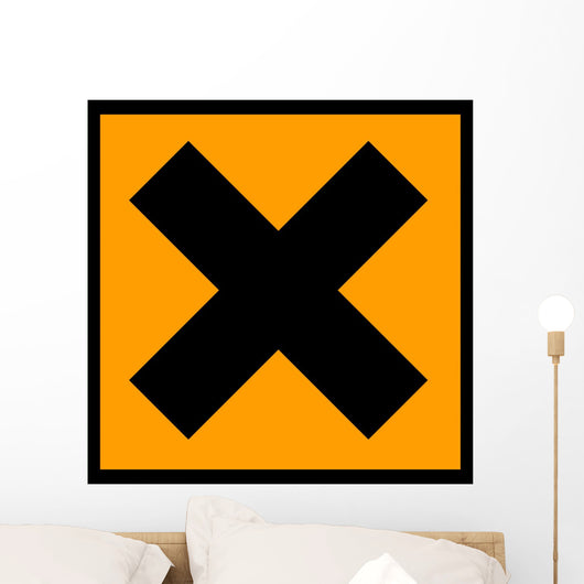Chemical Sign X Wall Decal