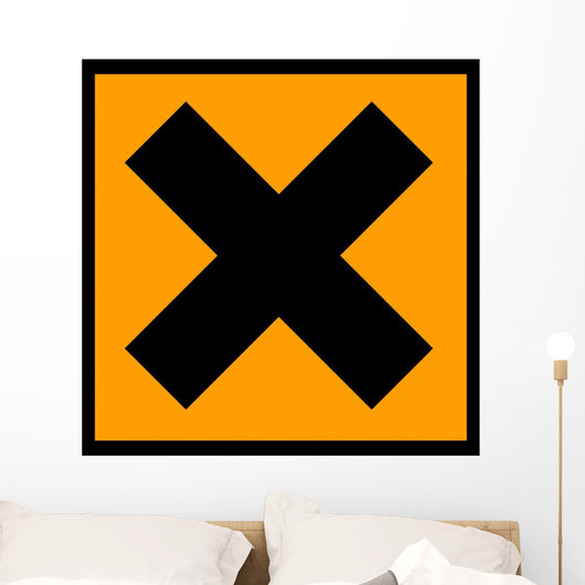 Chemical Sign X Wall Decal