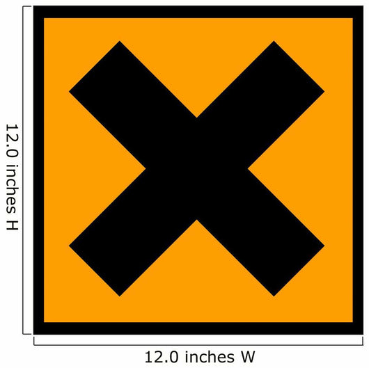 Chemical Sign X Wall Decal