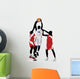 College Game Basketball Silhouette Wall Decal