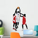 College Game Basketball Silhouette Wall Decal