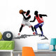 Faking Basketball Players Wall Decal