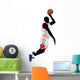 Jump Dunk College Basketball Wall Decal