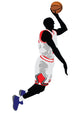 Jump Dunk College Basketball Wall Decal