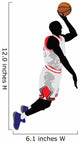 Jump Dunk College Basketball Wall Decal