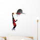 Player Dunking Basketball Wall Decal