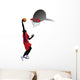Player Dunking Basketball Wall Decal