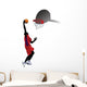Player Dunking Basketball Wall Decal