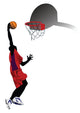 Player Dunking Basketball Wall Decal