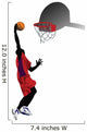 Player Dunking Basketball Wall Decal