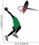 Airtime Dunk College Basketball Wall Decal
