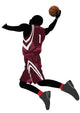 Powerful Basketball Player Wall Decal