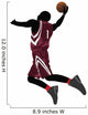 Powerful Basketball Player Wall Decal