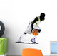 Dribbling College Basketball Wall Decal