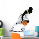 Dribbling College Basketball Wall Decal