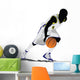 Dribbling College Basketball Wall Decal