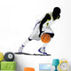 Dribbling College Basketball Wall Decal