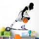 Dribbling College Basketball Wall Decal