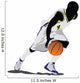 Dribbling College Basketball Wall Decal