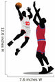 Block Dunk Basketball Wall Decal