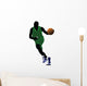 Traveling Dribble Basketball Wall Decal