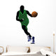 Traveling Dribble Basketball Wall Decal