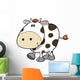 Cute Little Baby Cow Wall Decal