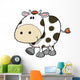 Cute Little Baby Cow Wall Decal