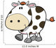 Cute Little Baby Cow Wall Decal