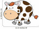 Cute Little Baby Cow Wall Decal