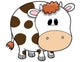 Cute Chunky Cow Wall Decal