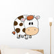 Cute Chunky Cow Wall Decal