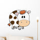 Cute Chunky Cow Wall Decal